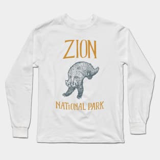 Zion National Park: Falling Badger Long Sleeve T-Shirt